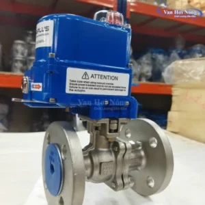 Van bi inox mặt bích điều khiển điện ON/OFF Kosaplus - Hàn Quốc