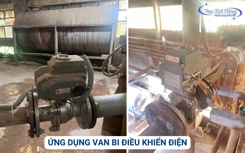 Ứng dụng van bi điều khiển điện trong hệ thống công nghiệp