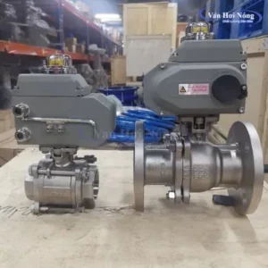 Van bi điện inox Haitima chịu áp và nhiệt lớn