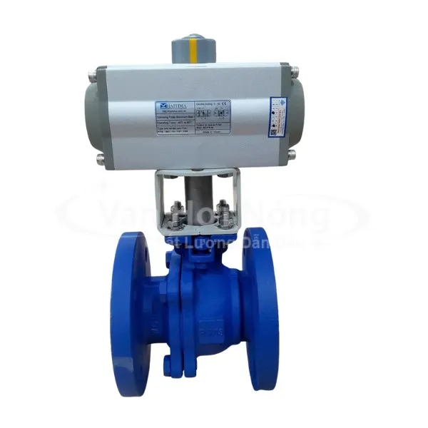 Van bi thép 2 mảnh điều khiển khí nén Haitima