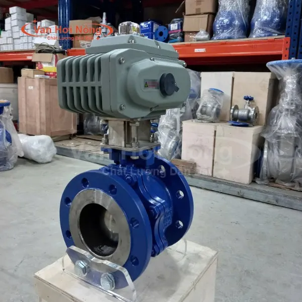 Van bi thép 2 mảnh điều khiển điện Haitima