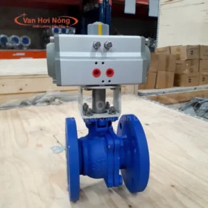 Van bi thép 2 mảnh điều khiển khí nén Haitima