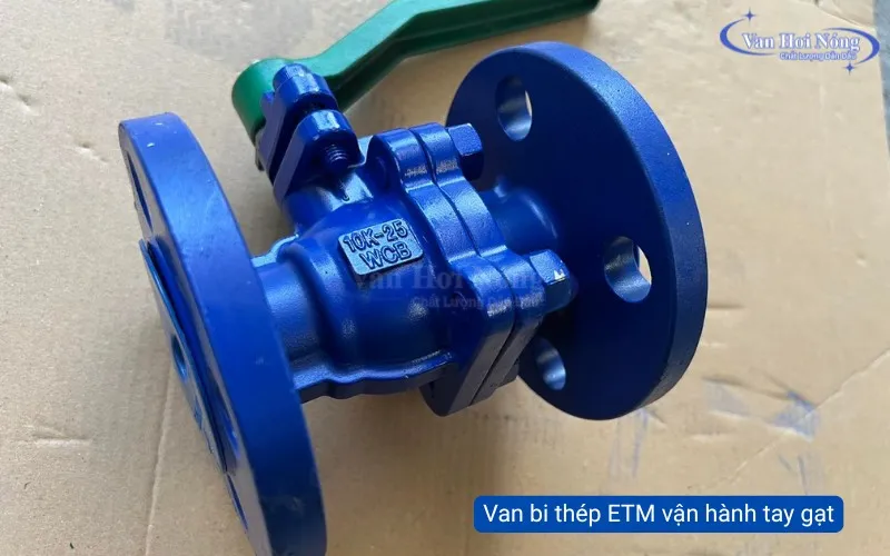 Van bi tay gạt ETM được làm từ thép WCB có giá thành hợp lý, thích hợp trong nhiều hệ thống công nghiệp