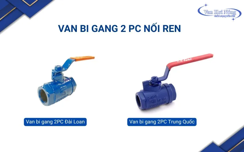 Van bi gang 2PC nối ren dùng cho hệ thống dân dụng