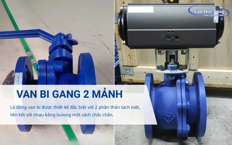 Van bi gang 2 mảnh sở hữu thiết kế đặc biệt