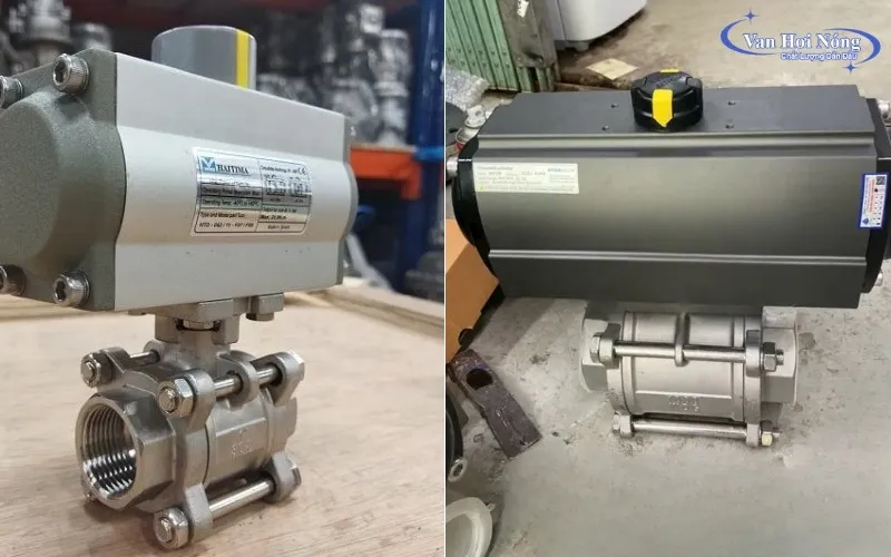 Van bi inox lắp ren khí nén