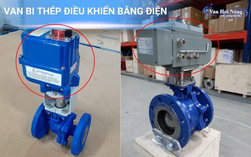 Van bi thép điều khiển điện vận hành tự động