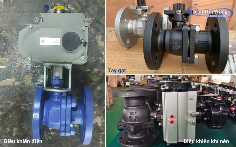 Van bi thép áp lực cao phân theo kiểu điều khiển