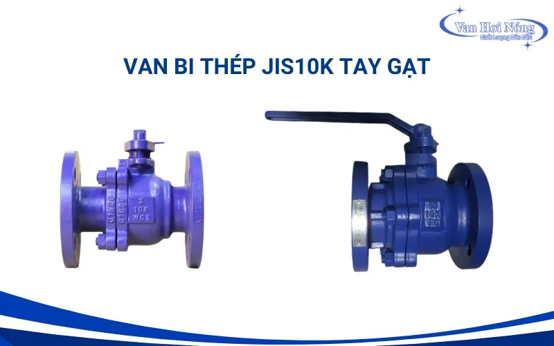 Van bi thép JIS10K thiết kế tay gạt