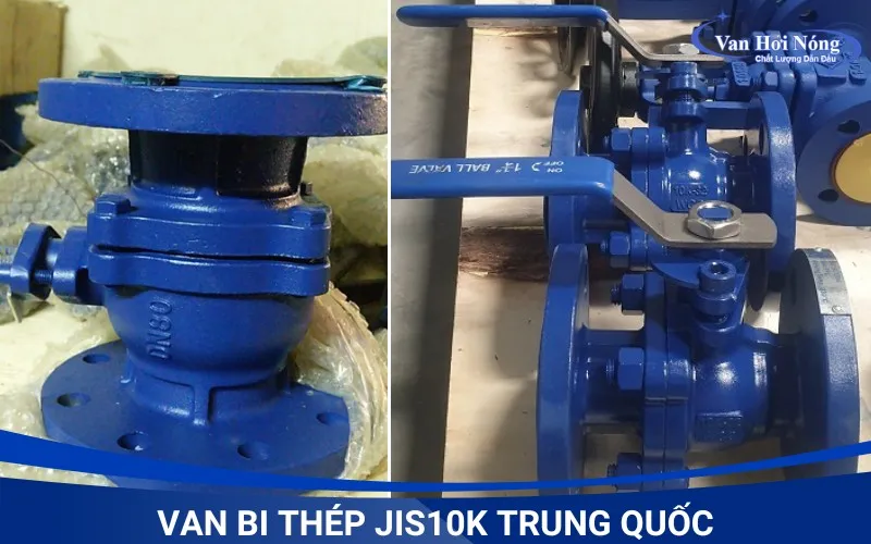 Van bi thép nối bích JIS10K xuất xứ Trung Quốc