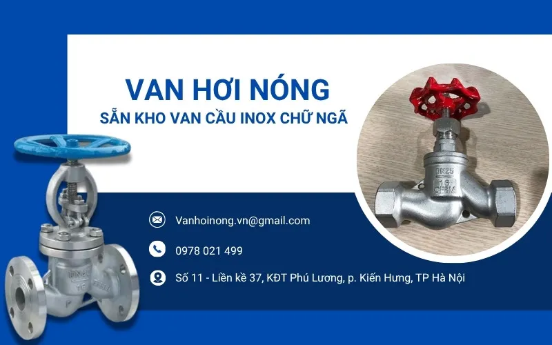 Van Hơi Nóng - Địa chỉ mua van cầu inox chữ ngã chính hãng giá tốt