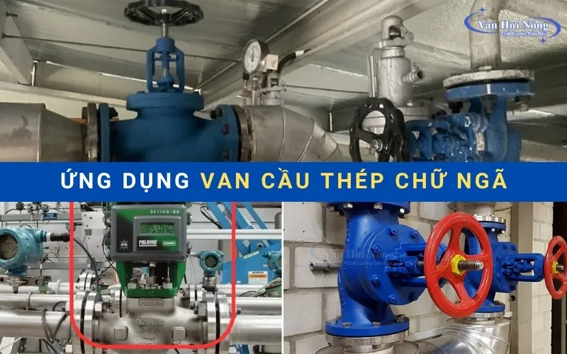 Ứng dụng của van cầu thép yên ngựa