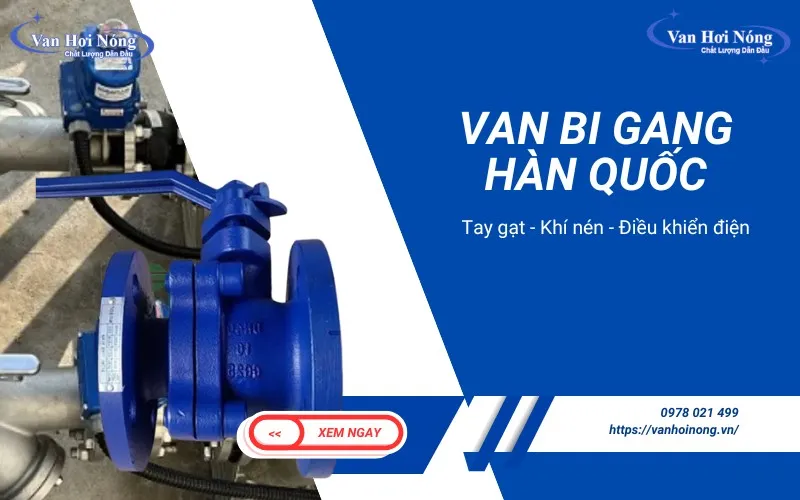 Các thương hiệu van bi gang Hàn Quốc nổi bật - Ưu nhược điểm