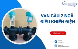Van cầu 2 ngã điều khiển điện: Sự khác biệt với van cầu 3 ngã
