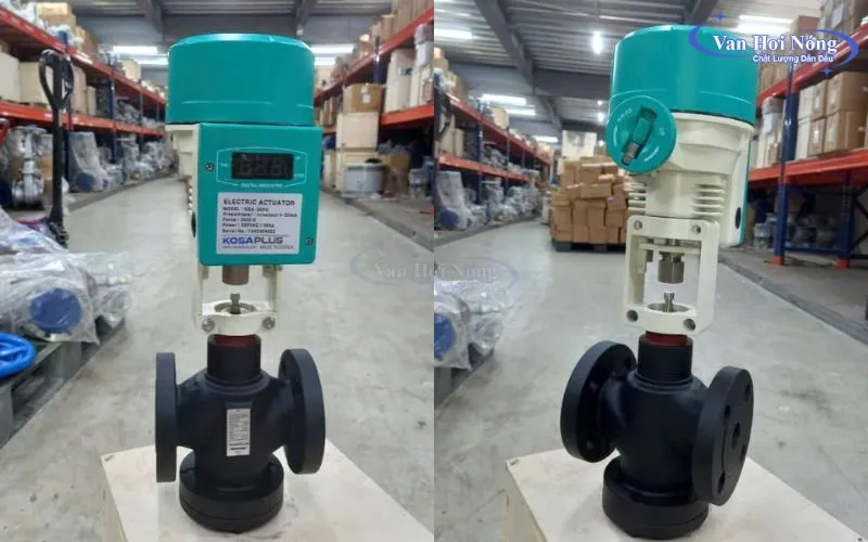 Van cầu gang chữ ngã điều khiển điện đến từ thương hiệu Kosaplus