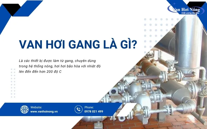 Van hơi gang giúp điều tiết dòng chảy trong hệ thống hơi