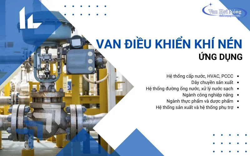Các hệ thống lắp đặt van khí nén