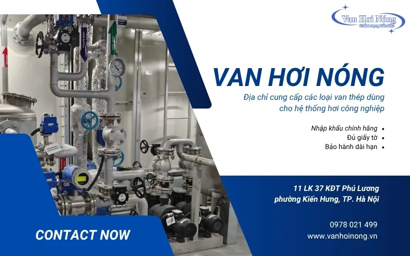 Van hơi thép nhập khẩu chất lượng cao tại Van Hơi Nóng