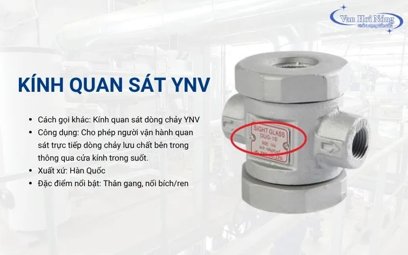 Kính quan sát dòng chảy YNV